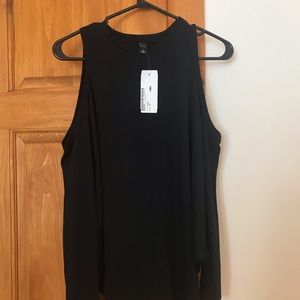 Gentle Fawn black sweater without shoulders